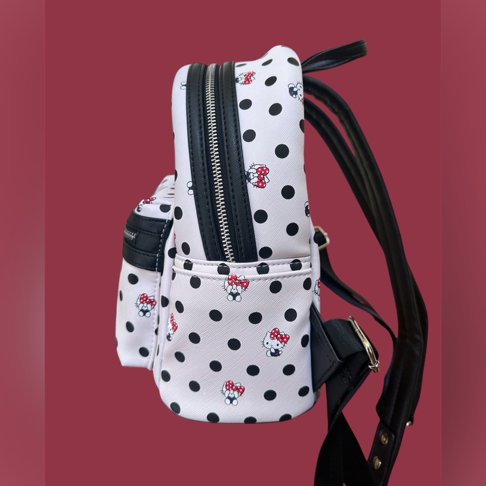 Loungefly Loves Hello Kitty EUC Polka Dot Backpack - Picture 3 of 9